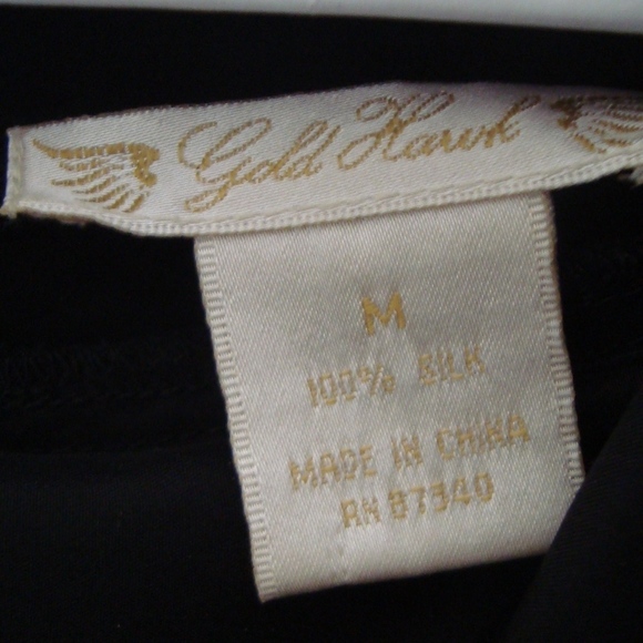 Gold Hawk Silk Short Sleeve Mini Dress Sz Med - Picture 7 of 8